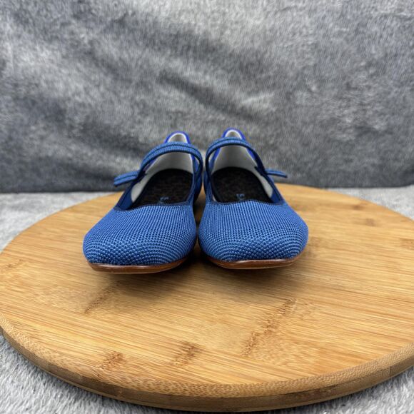 Rothy's Shoes Womens Size 5 Blue Mary Jane Flats Eco Knit Comfort Ballet - Picture 2 of 10